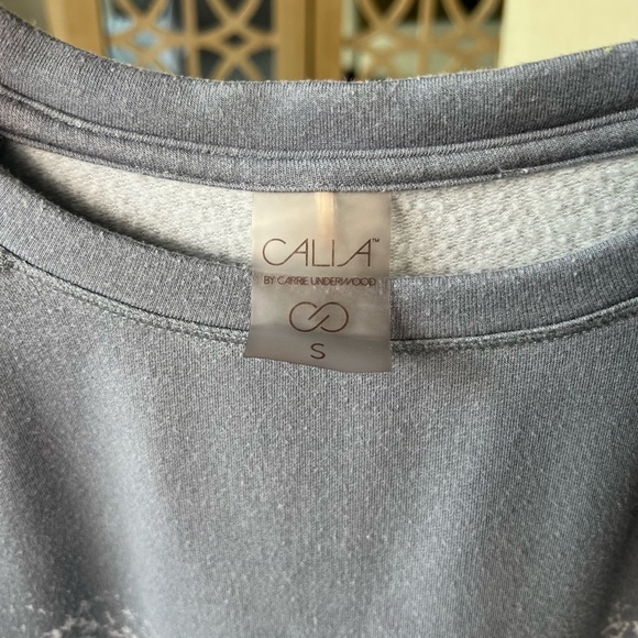 CALIA by Carrie Underwood Gradient Crewneck Sweatshirt with Zippers - Size Small - Picture 5 of 8